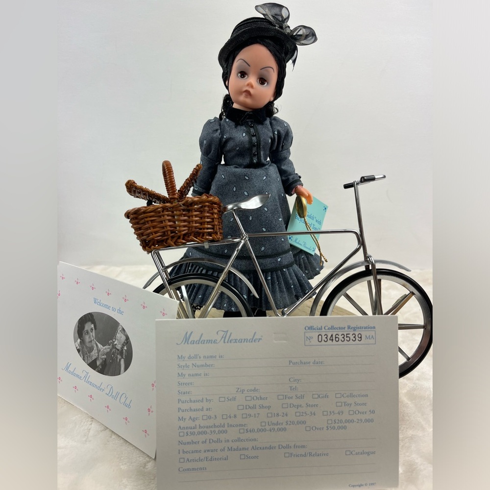 Madame Alexander Miss Gulch Doll 10" Bicycle Toto Wizard of Oz 75th Anniversary